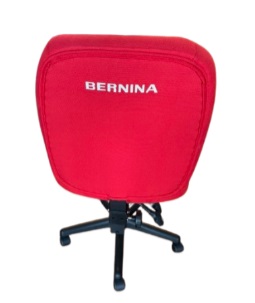 A red chair with a white text on it

Description automatically generated